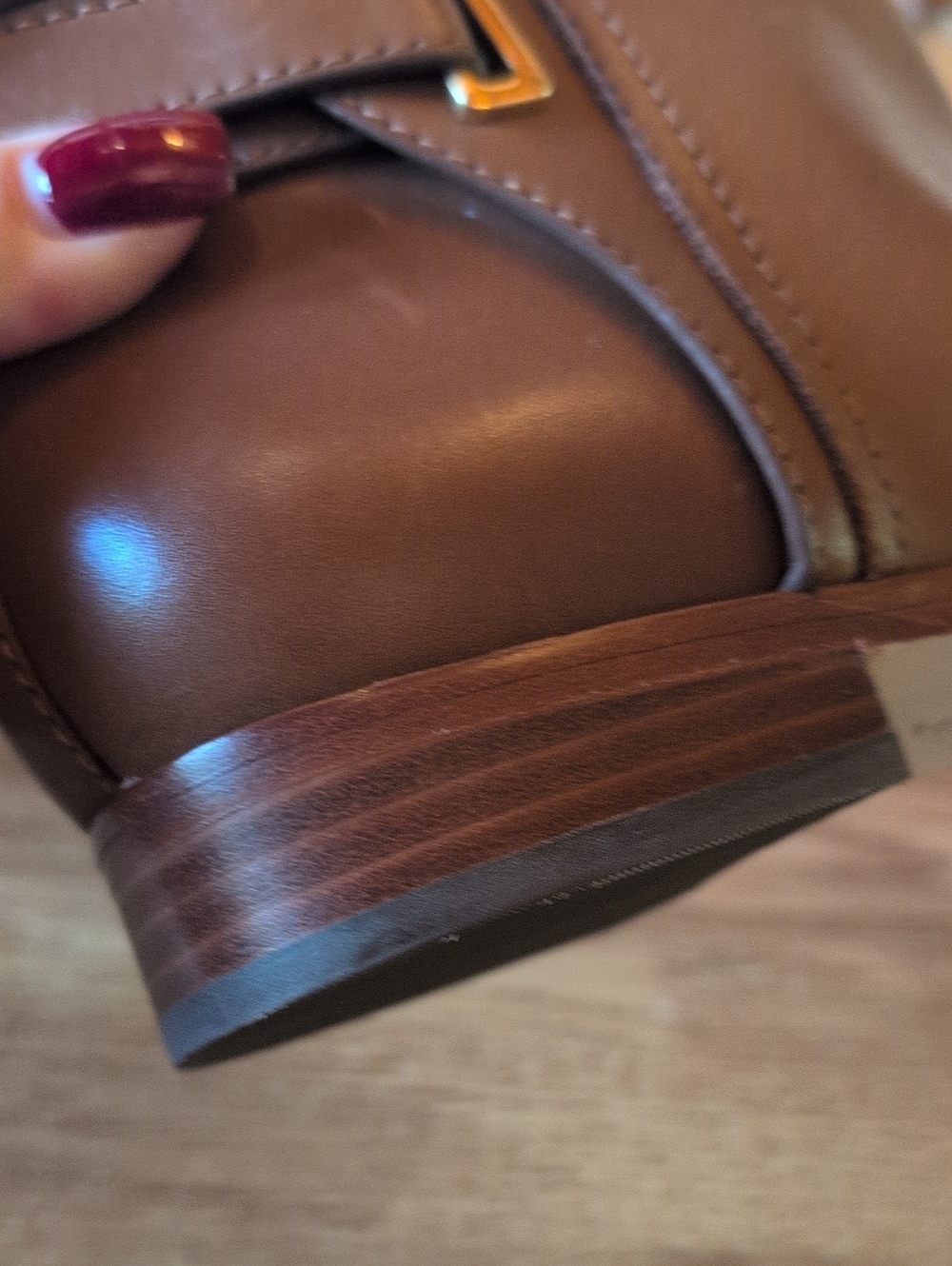 Lauren Ralph Lauren Brown Leather Riding Boots Size 8 New - Picture 10 of 15